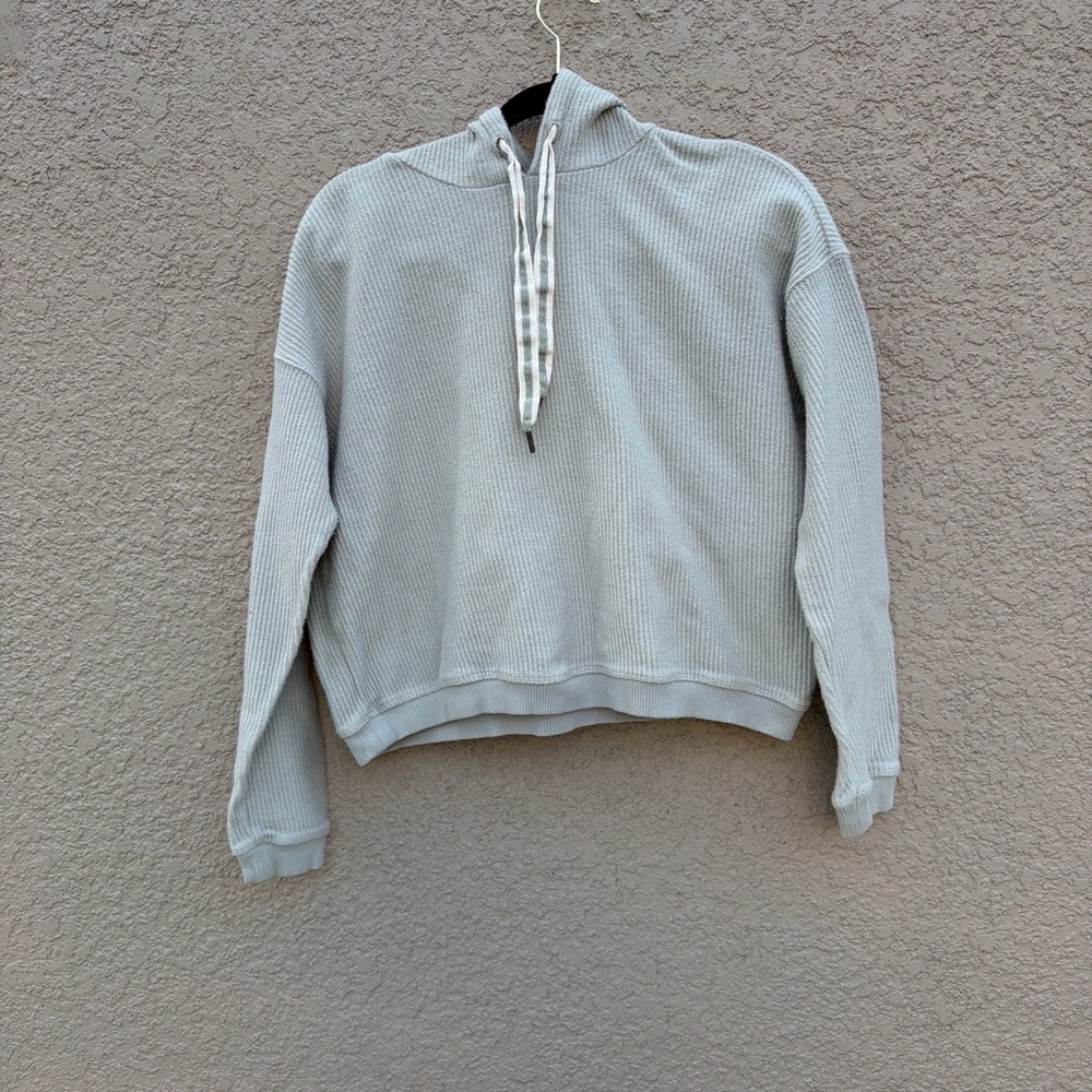 Aerie Gray Hooded Sweatshirt